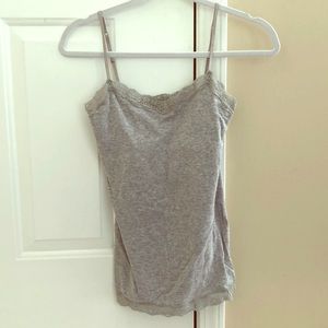 2FOR15✅ Aeropostale Lace Grey Stretch Cami